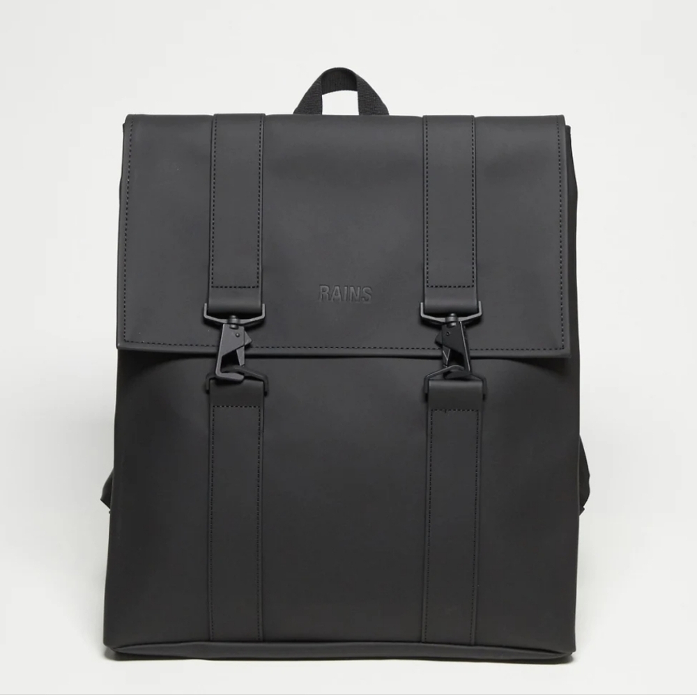 Black Leather Backpack